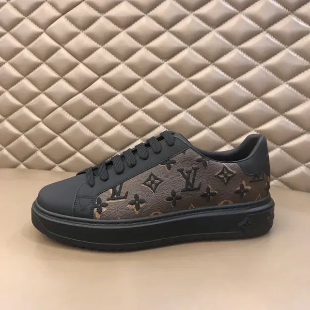 Louis Vuitton LV Trainer Black Brown Monogram Canvas Leather Overlays Lifestyle Sneakers 8