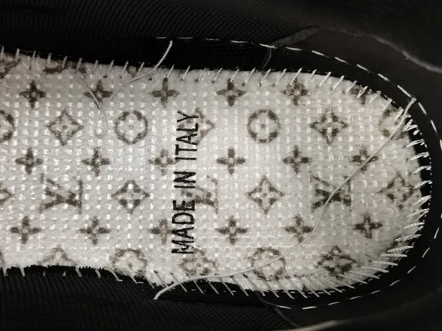 Louis Vuitton LV Trainer Black White Layered Leather Asymmetric Strap Lifestyle Sneakers 2