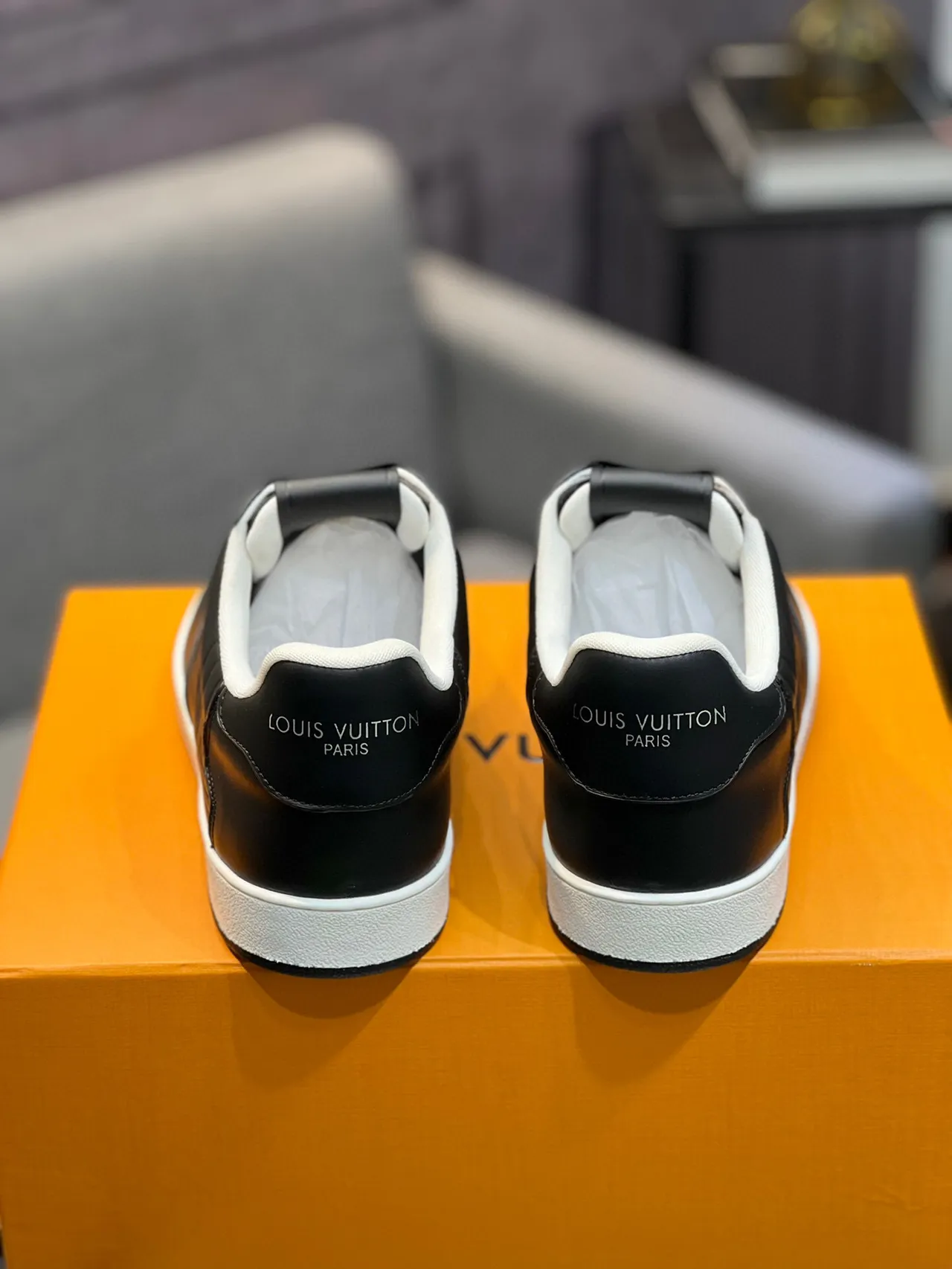 Louis Vuitton LV Trainer Black White Quilted Leather Low-Top Lifestyle Sneakers 8