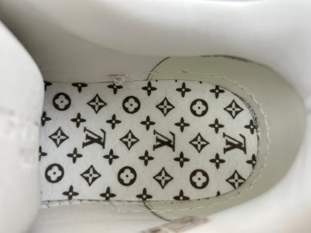 Louis Vuitton LV Trainer Brown White Layered Chunky Sole Textile And Leather Hybrid Upper Lifestyle Sneakers 8