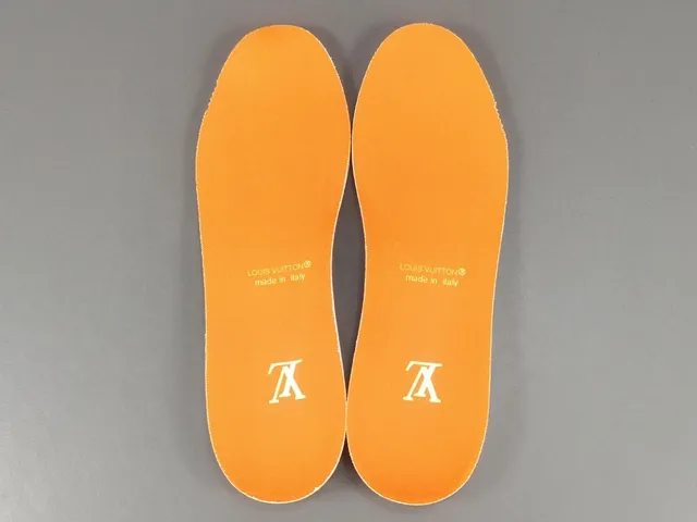 Louis Vuitton LV Trainer Orange Gray Low-Top Layered Midsole Lifestyle Sneakers 2