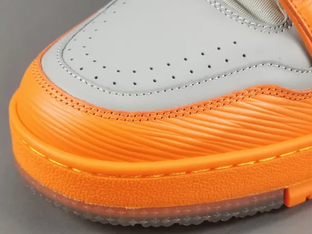 Louis Vuitton LV Trainer Orange Gray Low-Top Layered Midsole Lifestyle Sneakers 9