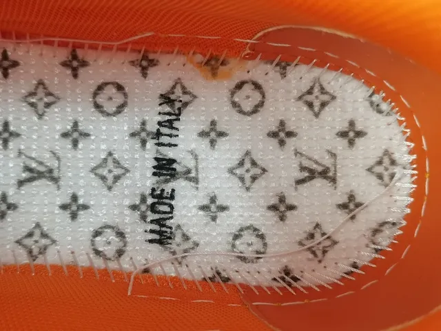 Louis Vuitton LV Trainer Orange Gray Low-Top Layered Midsole Lifestyle Sneakers 10