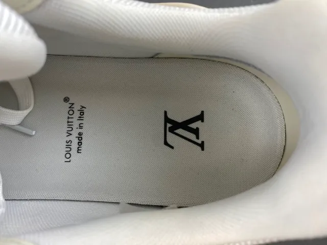 Louis Vuitton LV Trainer White Beige Monogrammed Textile Layered Midsole Lifestyle Sneakers 7