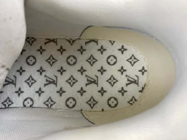 Louis Vuitton LV Trainer White Beige Monogrammed Textile Layered Midsole Lifestyle Sneakers 8