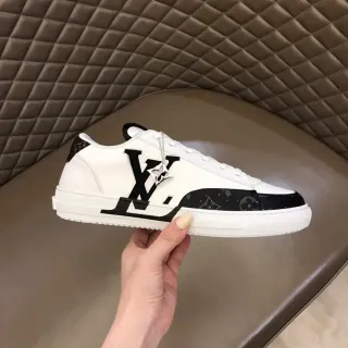 Louis Vuitton LV Trainer White Black Low-Top Monogrammed Toe Cap Lifestyle Sneakers