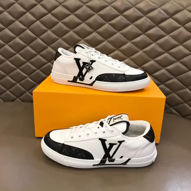 Louis Vuitton LV Trainer White Black Low-Top Monogrammed Toe Cap Lifestyle Sneakers 7