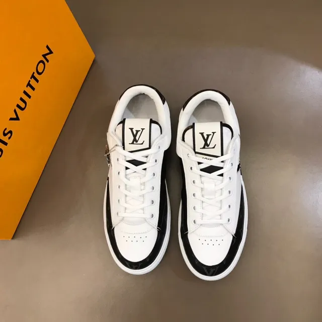 Louis Vuitton LV Trainer White Black Low-Top Monogrammed Toe Cap Lifestyle Sneakers 9