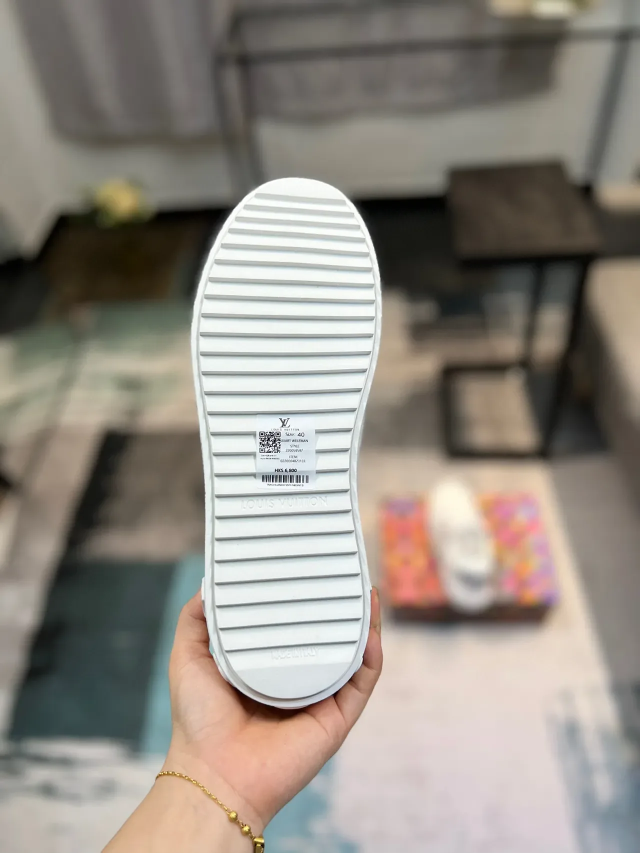লুইস ভিটন LV Trainer সাদা ধূসর মোনোগ্রামড ক্যানভাস আপার প্ল্যাটফর্ম সোল লাইফস্টাইল স্নিকার্স 8