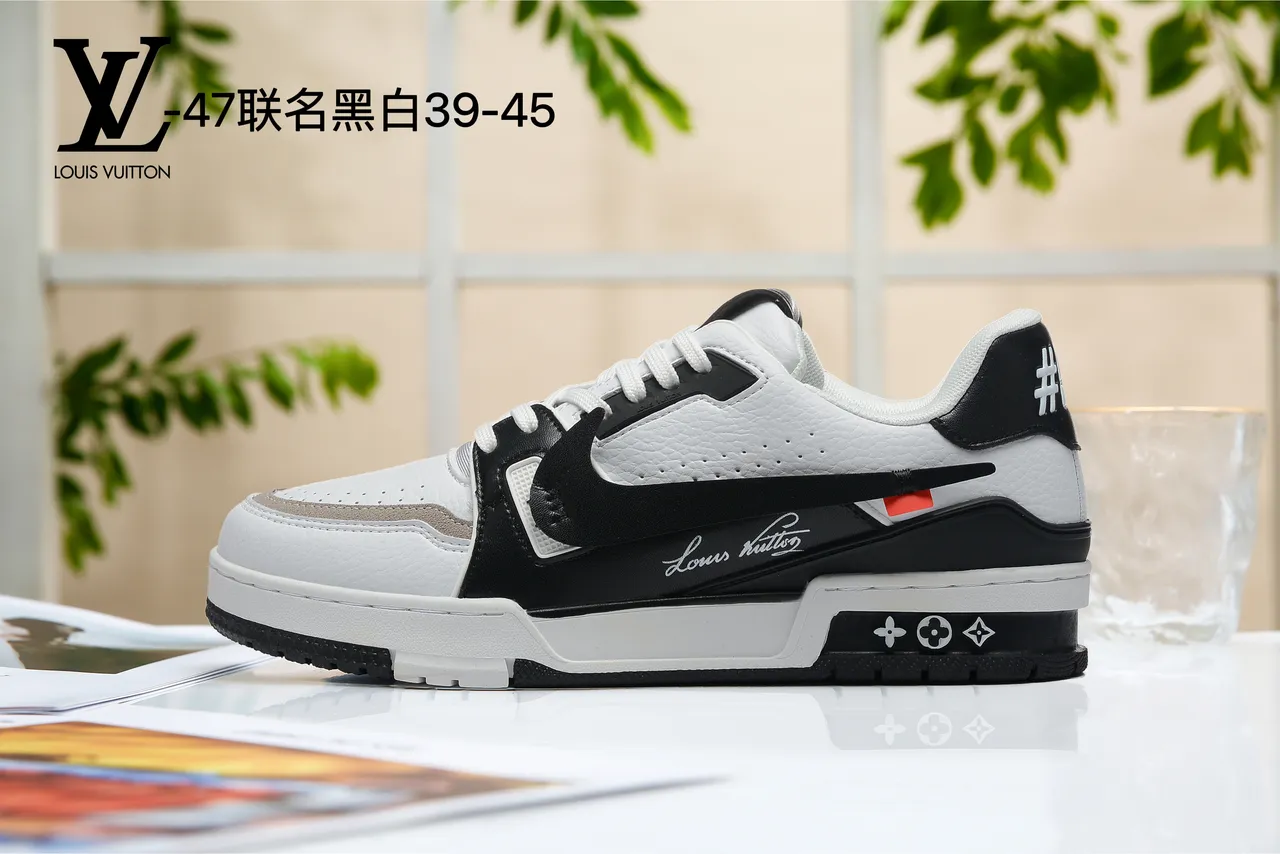 Louis Vuitton LV Trainer White Green Chunky Layered Sole Asymmetrical Overlay Lifestyle Sneakers 4