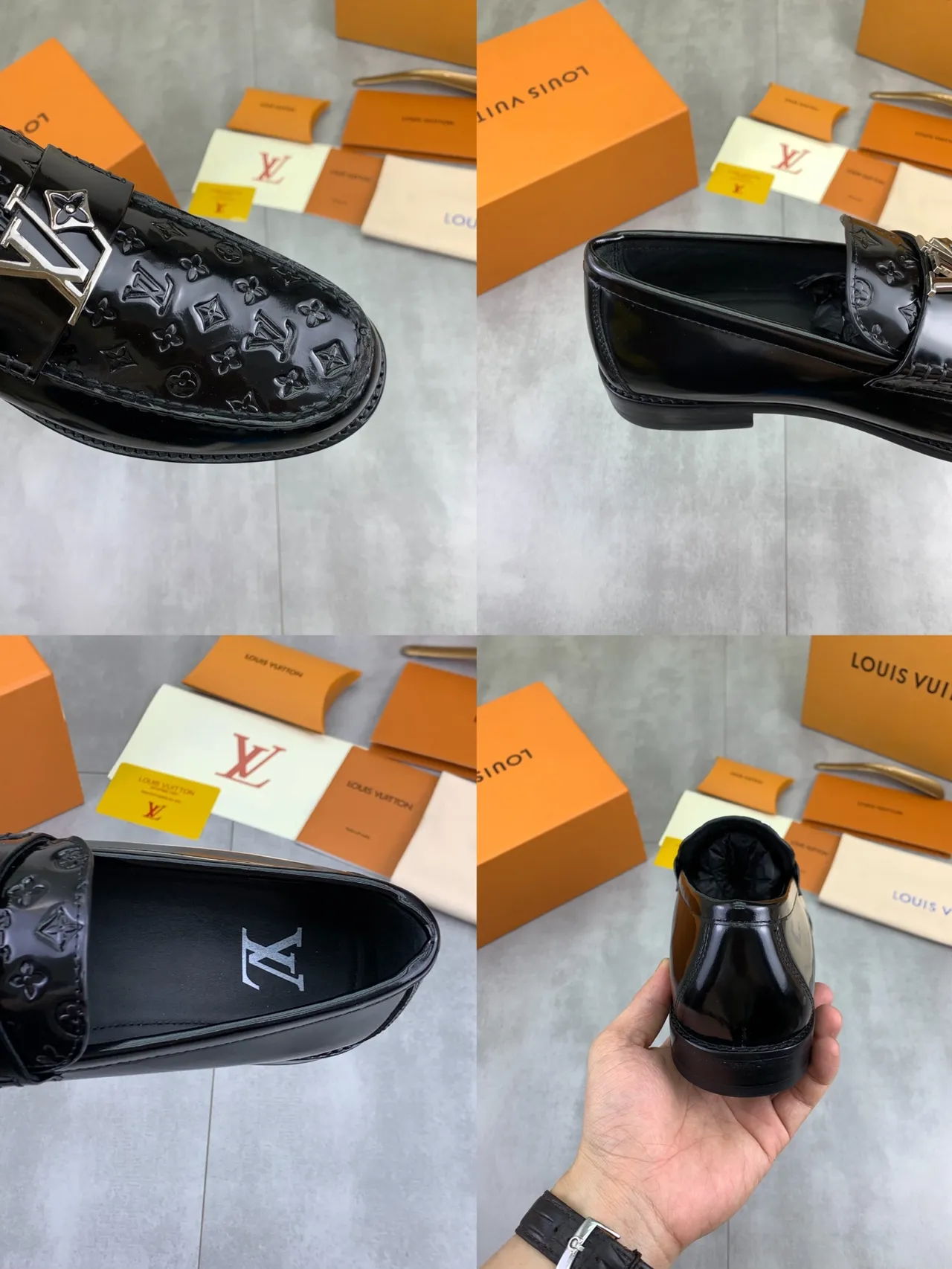 Louis Vuitton LV Turnlock Loafer Cuir Verni Noir Loafer 2