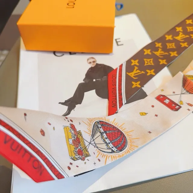 Louis Vuitton Monogram and Illustrated Silk Scarf 5