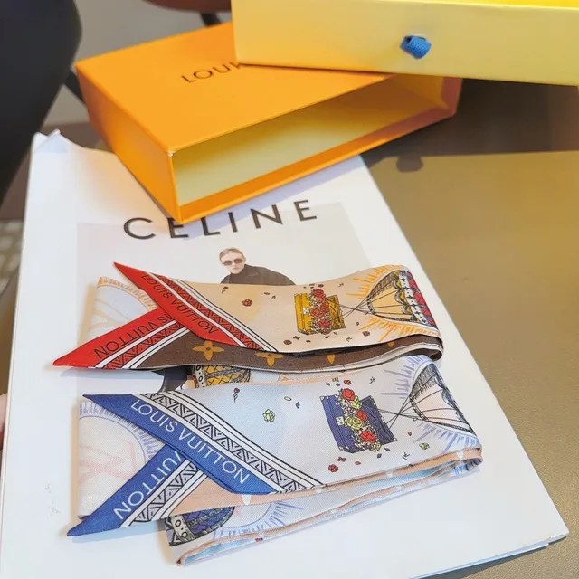 Louis Vuitton Monogram and Illustrated Silk Scarf 9