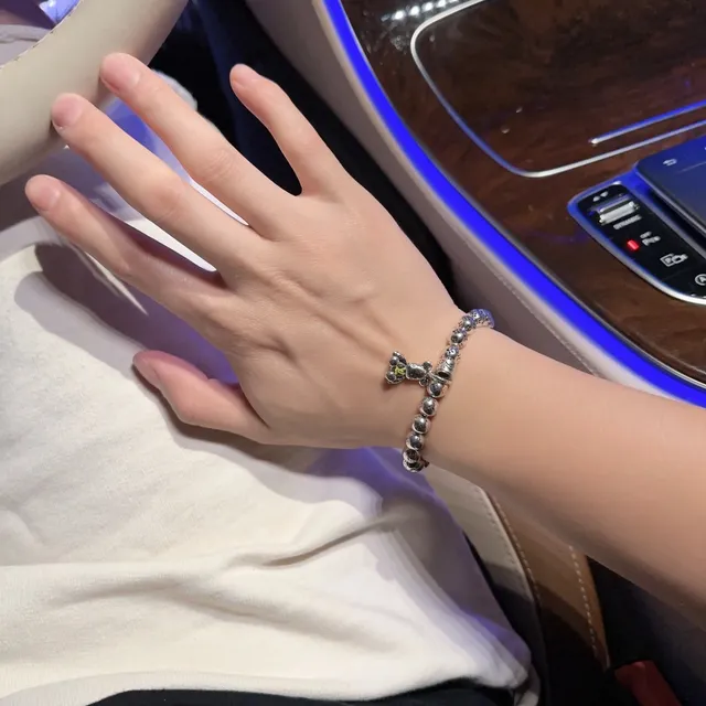Louis Vuitton Monogram Beads Teddy Bear Charm Bracelet 7