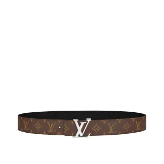 Louis Vuitton Monogram Belt Brown and Black Leather Belt
