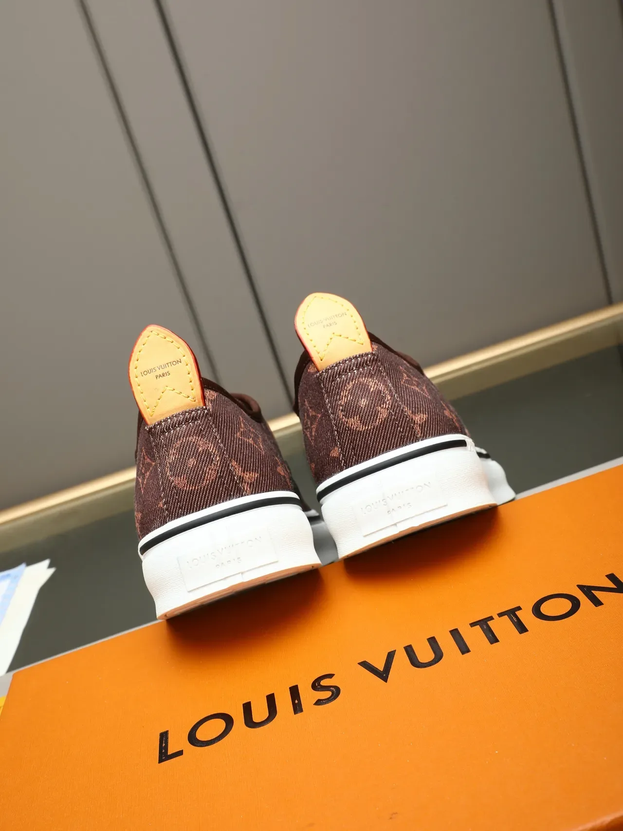 Louis Vuitton Monogram Canvas Brown White Lifestyle Sneakers 3