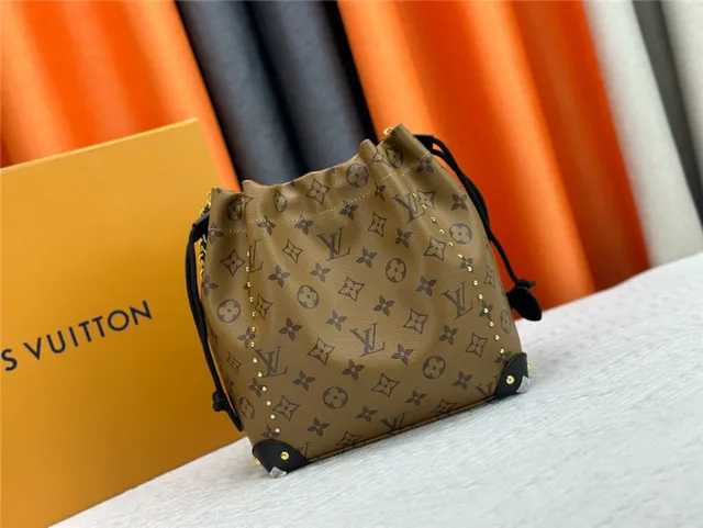Louis Vuitton Monogram Canvas Drawstring Bucket Bag 16