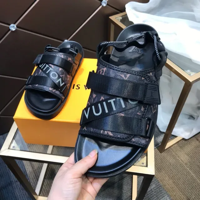 Louis Vuitton Monogram Canvas Strap Slide Casual Sandals 3