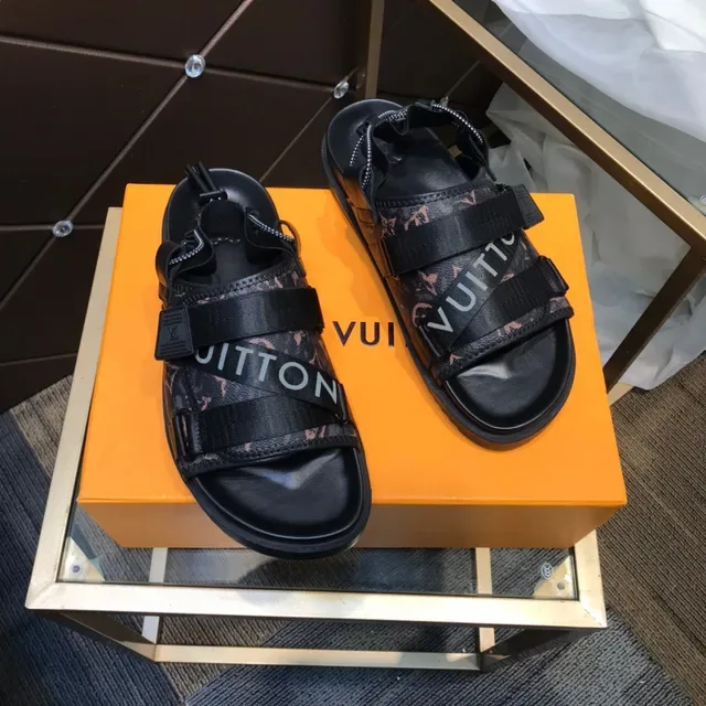 Louis Vuitton Monogram Canvas Strap Slide Casual Sandals 7