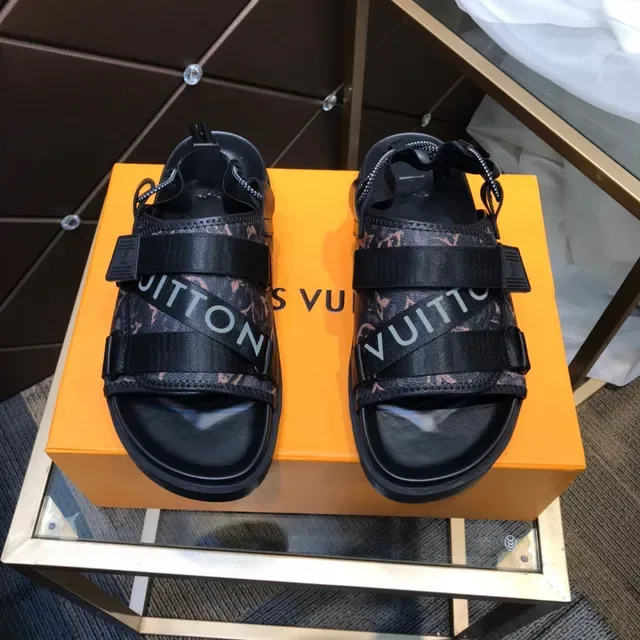 Louis Vuitton Monogram Canvas Strap Slide Casual Sandals 9