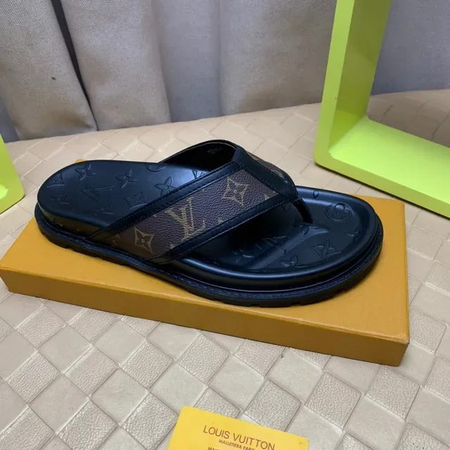 Louis Vuitton Monogram Canvas Thong Slippers 5
