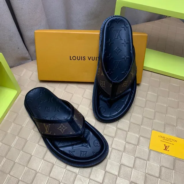 Louis Vuitton Monogram Canvas Thong Slippers 7