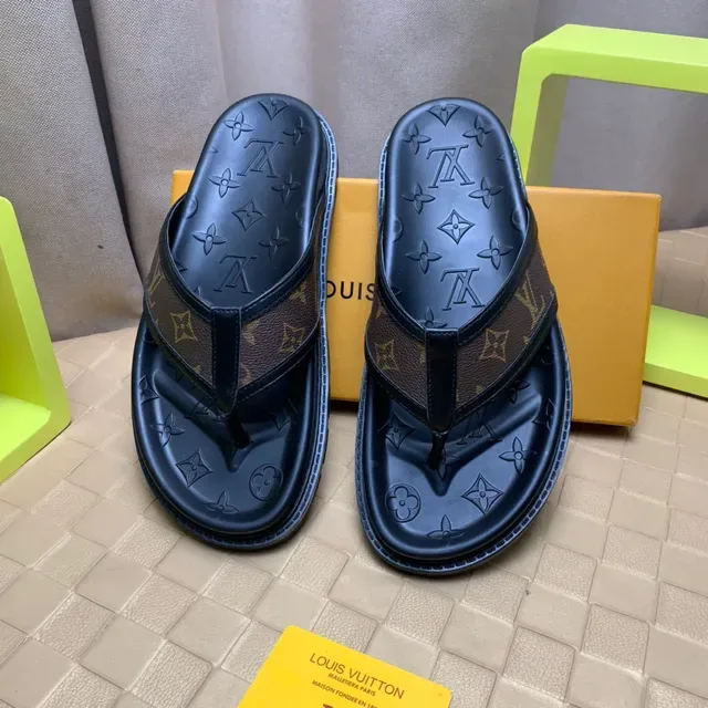 Louis Vuitton Monogram Canvas Thong Slippers 8