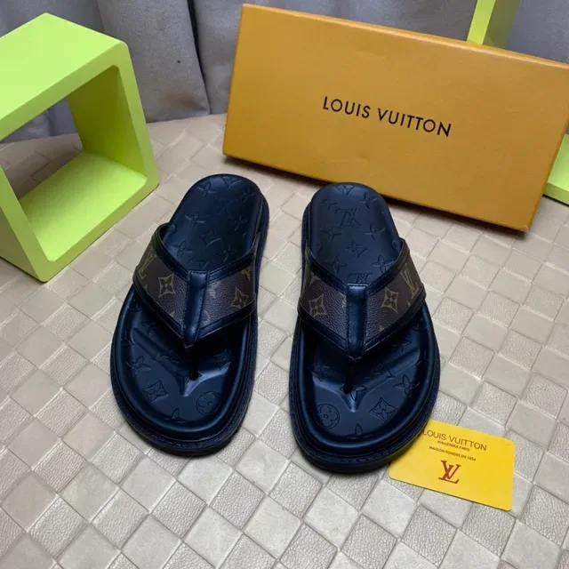 Louis Vuitton Monogram Canvas Thong Slippers 9
