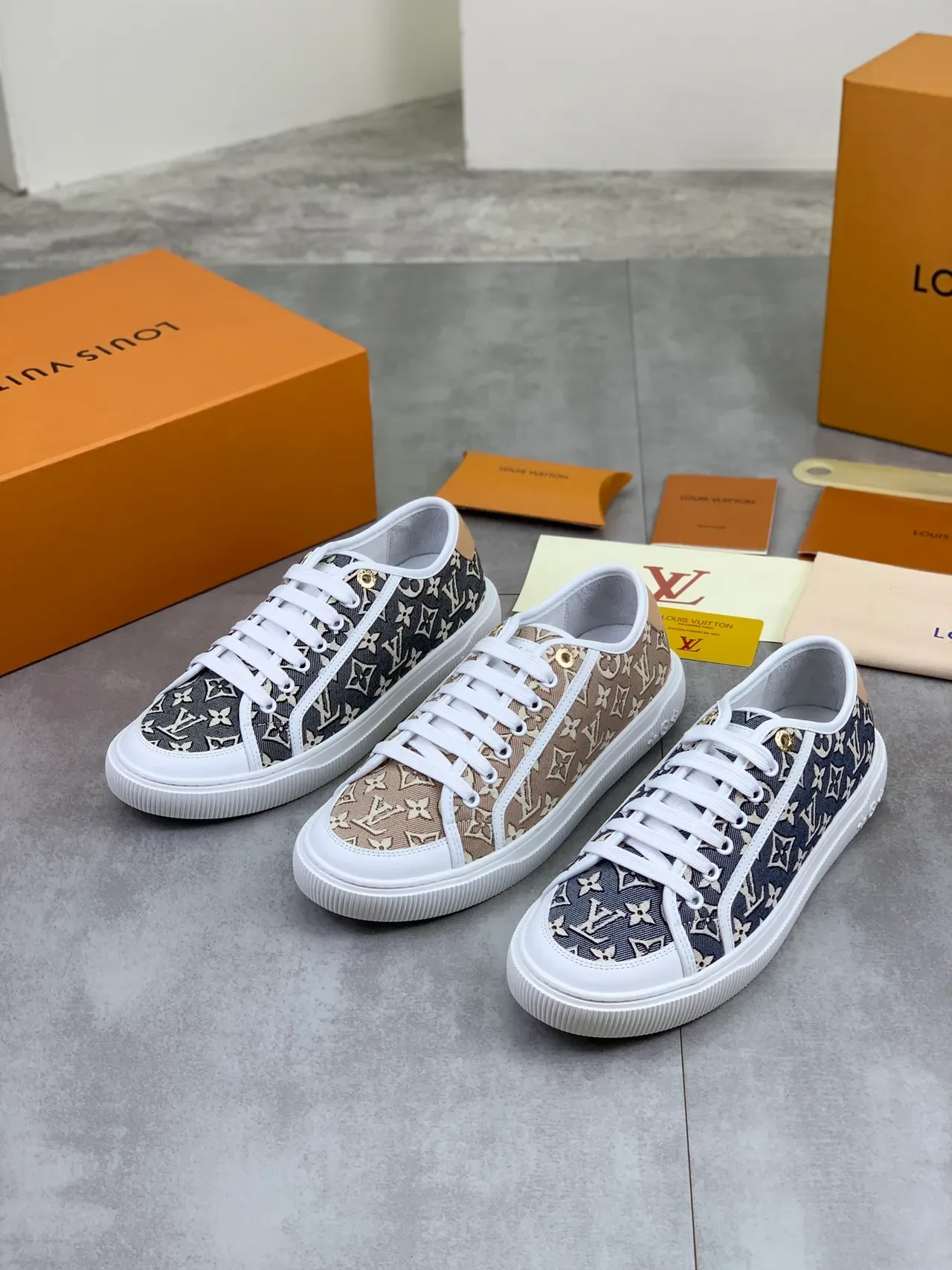 Louis Vuitton Monogram Canvas White Cupsole Lifestyle Sneakers 2