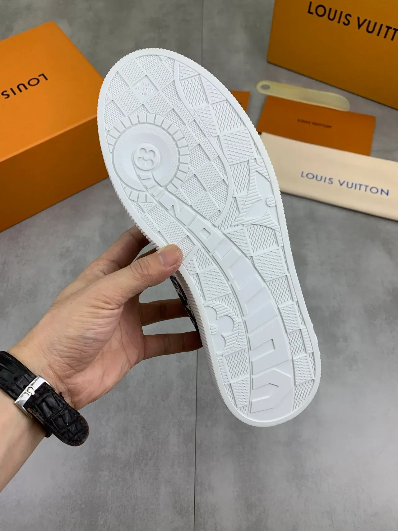 Louis Vuitton Monogram Canvas White Cupsole Lifestyle Sneakers 4