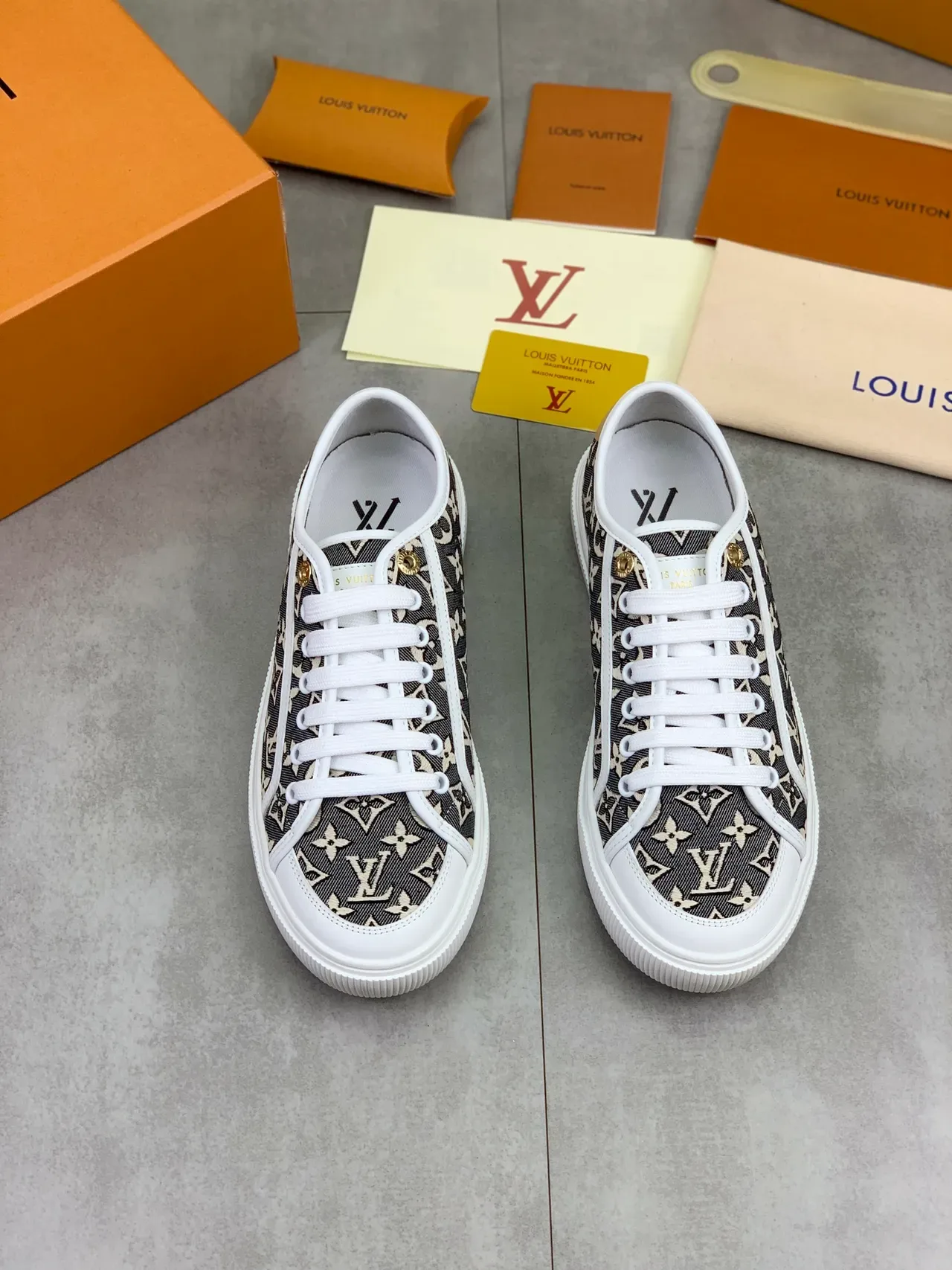 Louis Vuitton Monogram Canvas White Cupsole Lifestyle Sneakers 5