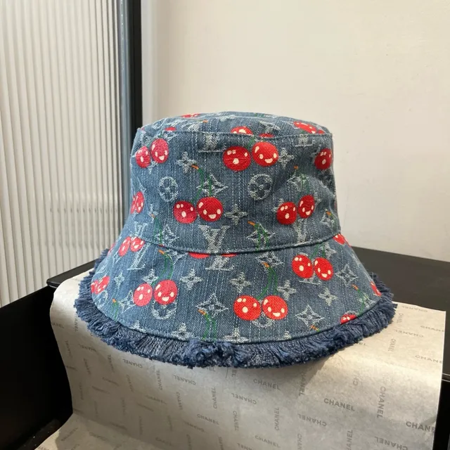 Louis Vuitton Monogram Denim Broderie de Cerise Chapeau Bucket 3