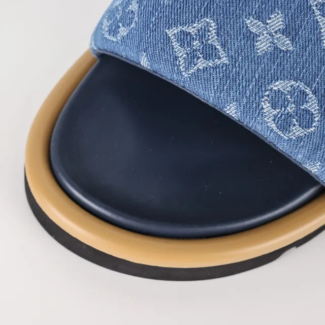 Louis Vuitton Monogram Denim Strap Slippers 5