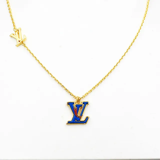 Louis Vuitton Monogram Enamel Pendant Necklace 3