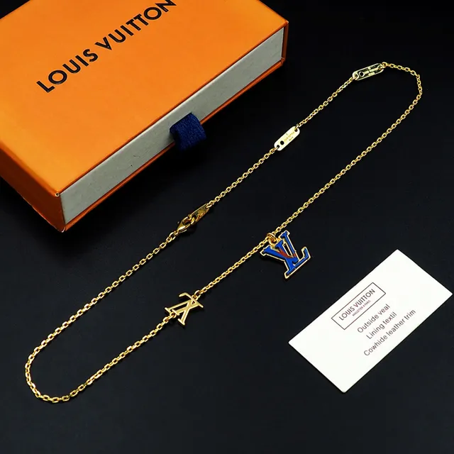 Louis Vuitton Monogram Enamel Pendant Necklace 7