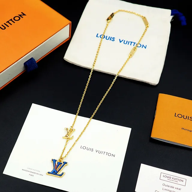 Louis Vuitton Monogram Enamel Pendant Necklace 8