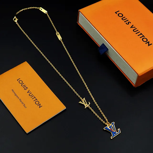 Louis Vuitton Monogram Enamel Pendant Necklace 9