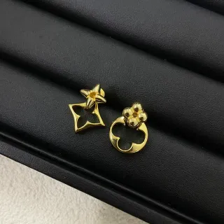 Louis Vuitton Monogram Flower and Quatrefoil Stud Earrings