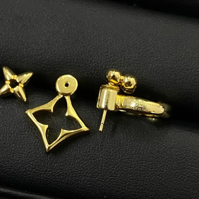 Louis Vuitton Monogram Flower and Quatrefoil Stud Earrings 2