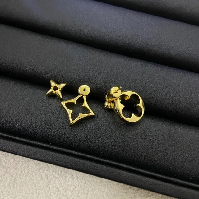 Louis Vuitton Monogram Flower and Quatrefoil Stud Earrings 3
