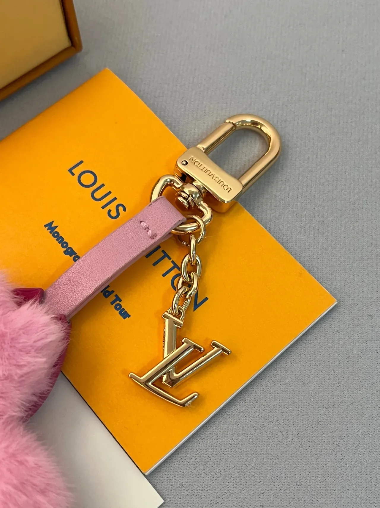 Louis Vuitton Monogram Flower Pink Yellow Plush Floral Embroidered Face Saddle Bag 5