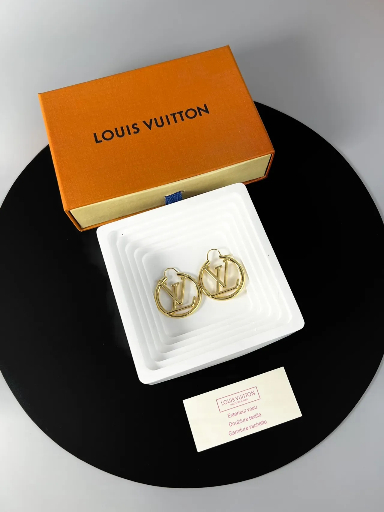 Louis Vuitton Monogram Hoop Gold Earrings 2
