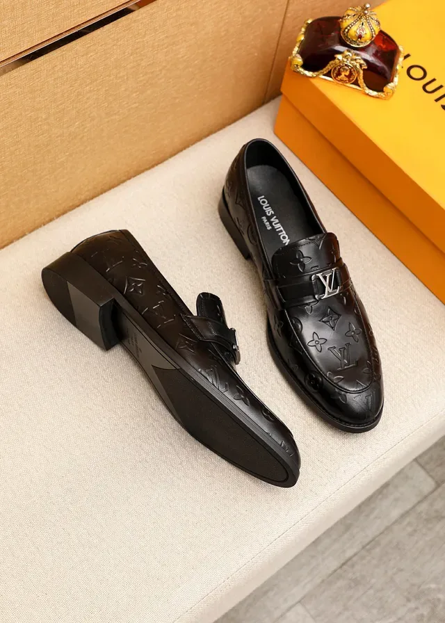 Louis Vuitton Monogram Loafer Black Leather Loafers 2