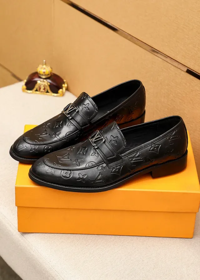 Louis Vuitton Monogram Loafer Black Leather Loafers 3