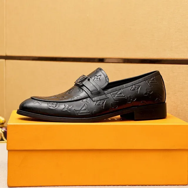 Louis Vuitton Monogram Loafer Black Leather Loafers 5