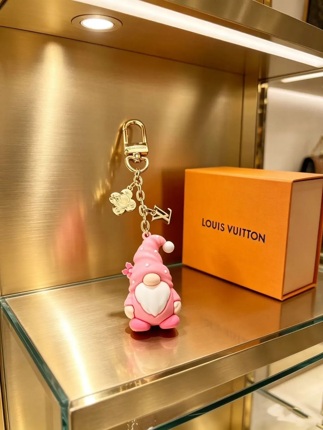 Louis Vuitton Multicolor Gold Resin Holiday Figurines Hardware Phone Accessory 7