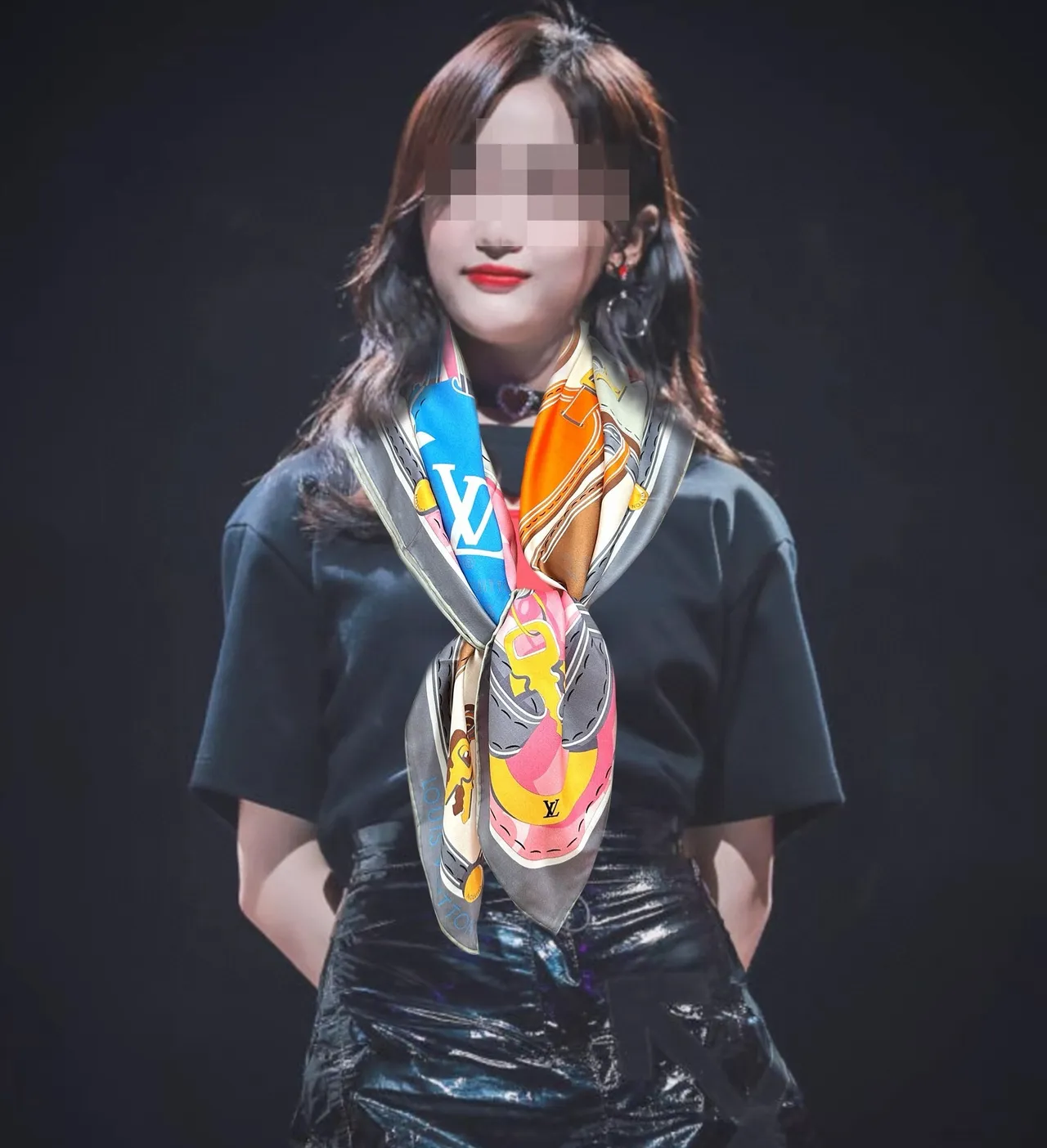 Louis Vuitton Multicolor Monogram Patchwork Silk Scarf 2