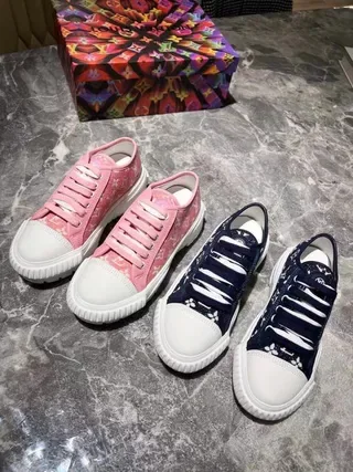 Louis Vuitton Pink White Monogram Canvas Chunky Platform Sole Lifestyle Sneakers 6