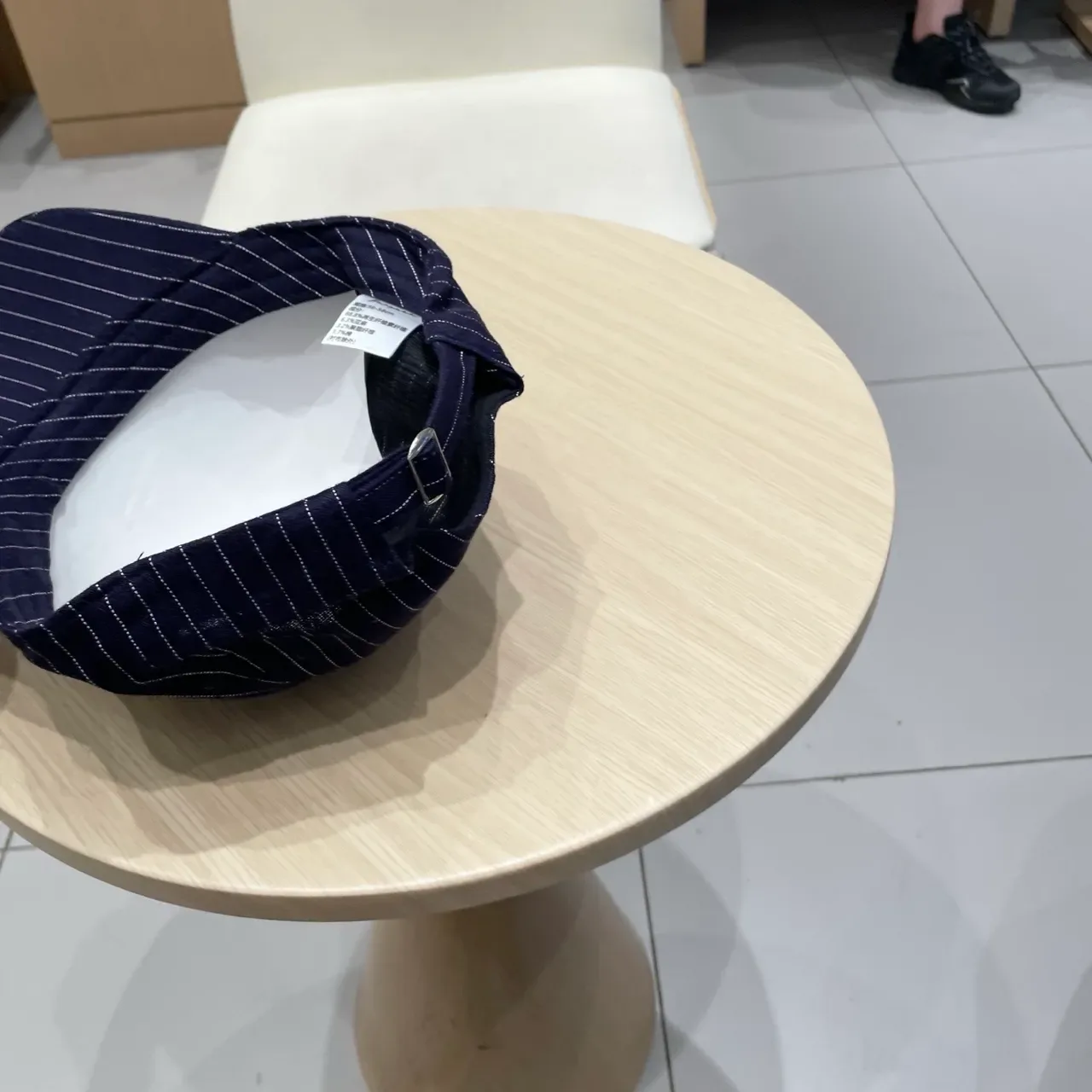 Louis Vuitton Pinstripe Embroidered Plaque Baseball Cap 3