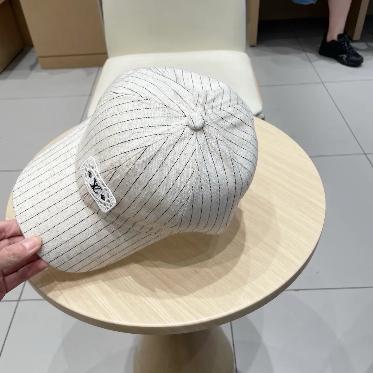 Louis Vuitton Pinstripe Lace Monogram Baseball Cap 5